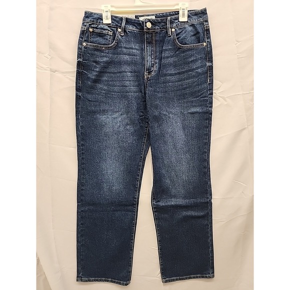 Seven7 Denim - Seven7 Women's Loose Straight Jean Size 8 Dark Wash Denim Baggy